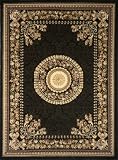 Traditional Area Rug, Opera 8'x11' Black