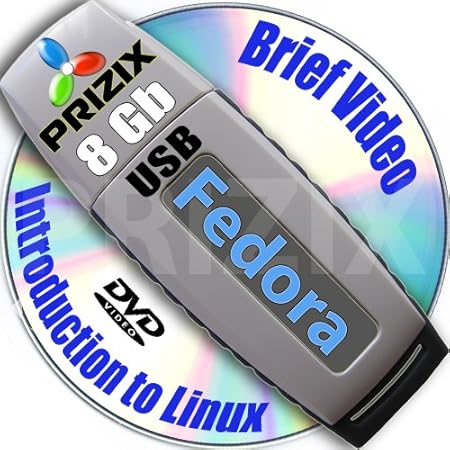 Fedora 17 on 8gb USB Stick Flash Drive and Complete 3-discs DVD Installation and Reference Set, 32 and 64-bit