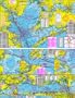 Laminated Topo Map of Galveston Bay - With GPS Hotspots