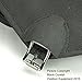 Black Crystal Hiking Ski Snow Gaiters Waterproof Breathable Nylon Men's Black Size Medium