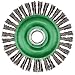 Hitachi 729295 6-Inch Cable Twist Knot Carbon Steel Wire Wheel Brush