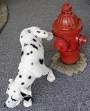 Peeing Dalmatian Fire Hydrant Indoor Outdoor Statue Art