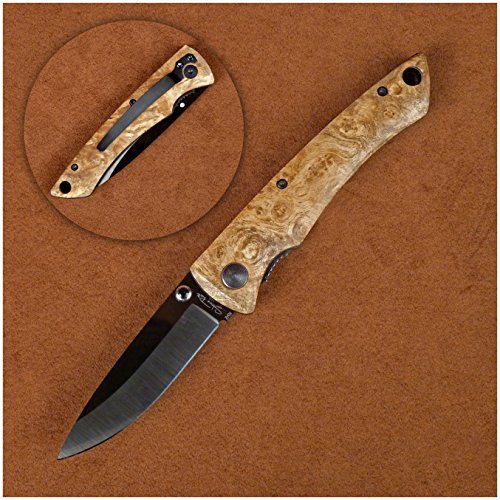 Stone River Gear Ceramic Folding Hunting Knife with Desert Ironwood
