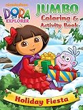 Dora the Explorer Christmas Coloring Book -- Jumbo, 96 Pages