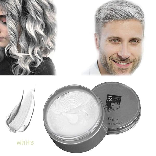 White Hair Color Wax Instant Hair Wax One Time Temporary Natural