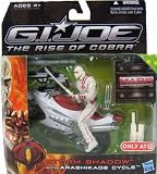 G.I. Joe The Rise of Cobra Storm Shadow with Arashikage Cycle Vehicle and Figure Set