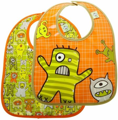 Sugarbooger Mini Bib Gift Set, Set of 2, Hungry Monsters