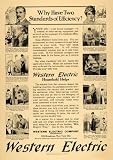 1917 Ad Western Electric Vacuum Washing Sewing Machine - Original Print Ad