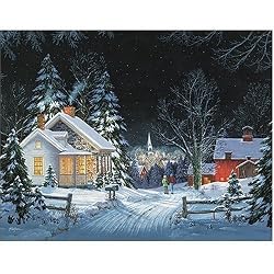 Walking to Town 1000 pc Jigsaw Puzzle by White Mountain Puzzles