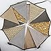 INFEI 3.5M/11.5Ft Multi-colored Floral Fabric Triangle Flags Bunting Banner Garlands for Wedding, Birthday Party, Outdoor & Home Decoration (Coffee)
