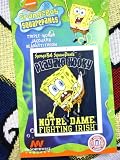 Spongebob Squarepants Playing Hooky Notre Dame Fighting Irush Triple-Woven Jacquard blanket Throw