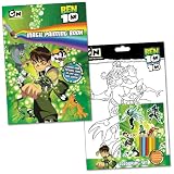 Ben 10 Colouring and Magic Painting Set, RRP £3.98, Paperback book with colouring set and colouring pencils.