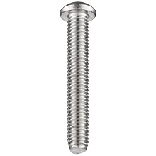 Metric Plain 18-8 Stainless Steel Tamper Resistant Socket Cap Screw, USA Made, Button Head, Tamper Resistant Pin-In-Star Drive