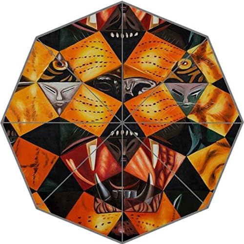 Beautiful Custom Hot Art Salvador Dali Painting Pattern Waterproof Sunny/Rain 43.5 inch Umbrella - Women/Man Portable Compact Foldable