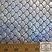 Big Fish Scale Silver Stretch Spandex 58 Inches Wide Fabric by The Yard (F.E.