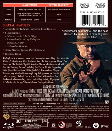 Unforgiven [Blu-ray] image
