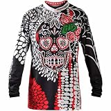 Troy Lee Designs GP VooDoo Womens Motocross/Off-Road/Dirt Bike Motorcycle Jersey w/ Free B&F Heart Sticker Bundle - Black / Medium