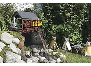 Amazon.com: PIKO G SCALE MODEL TRAIN BUILDINGS - COVERED BRIDGE 