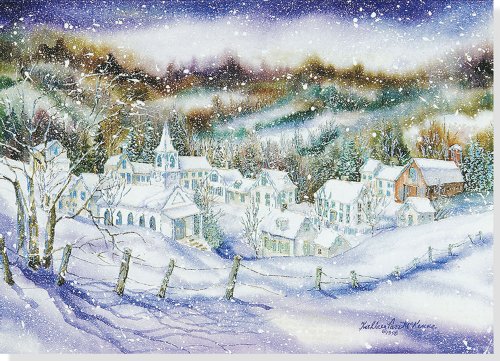 Snowy Valley Deluxed Boxed Holiday Cards (Christmas Cards, Holiday Cards, Greeting Cards)
