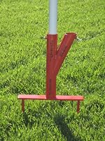 "the Original Umbrella Stand" - Use Anywhere, Sand/grass/soil-steel Color Red With Thumbscrews from T.O.U.S.