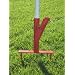 "THE ORIGINAL UMBRELLA STAND" - USE ANYWHERE, SAND/GRASS/SOIL-STEEL COLOR RED WITH THUMBSCREWS