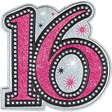 Sparkle Sweet 16 Plastic 15in Cutout