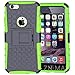 iPhone 6 Plus Case,iPhone 6S Plus Case**HOT**iPhone 6 6s Plus Case [Light Weight] Durable TPU&PC Dual Layer Shockproof Impact Resistant Hard Case Cover with Kickstand for iPhone 6 Plus 6S Plus (Green)