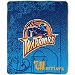 Golden State Warriors Royal Plusch Raschel 50x60 Throw Blanket - NBA Basketball