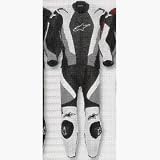 ALPINESTARS RC-1 2PC LEATHER SUIT GRAY/BLACK/WHITE 54 316-507-19-54