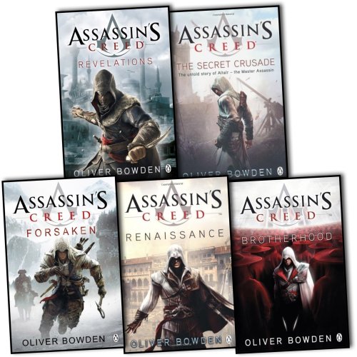 Oliver Bowden Assassins Creed 5 Books Collection Pack Set.(Forsaken, Brotherhood, Renaissance, Secret Crusade & Revlations)