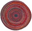 Extra Weave USA Carnivale Braided Rug, 3-Feet Round