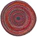 Extra Weave USA Carnivale Braided Rug, 5-Feet Round