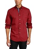 Nautica Mens Long Sleeve Poplin Solid Woven Fashion Colors