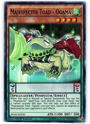 Yu-Gi-Oh! - Majespecter Toad - Ogama (BOSH-EN030) - Breakers of Shadow - 1st Edition - Super Rare