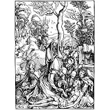 Albrecht Durer (Follow the "Grand Passion", scene: Christ on the Cross) Art Poster Print - 13x19