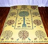 Beautiful Tree of Life Cotton Bed Sheet Bedspread