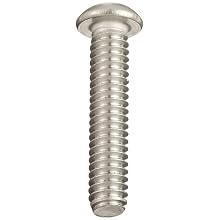 18-8 Stainless Steel Socket Cap Screw, Button Head, Internal Hex Drive, Meets ASME/ANSI B18.3-2002, ASTM F879 Specifications, #4-40, 1/4" Length, Pack Of 100