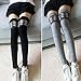 Women Thigh High Over Knee Knitted Cashmere Leg Warmer Boot Socks Leggings