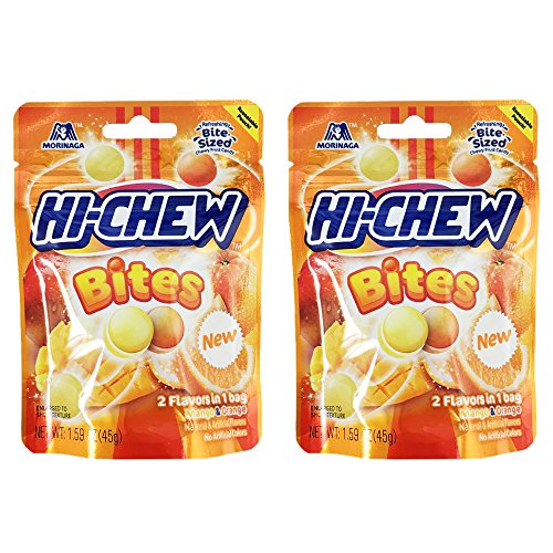 Morinaga New Hi-Chew Bites Mango & Orange 45g (Pack of 2)