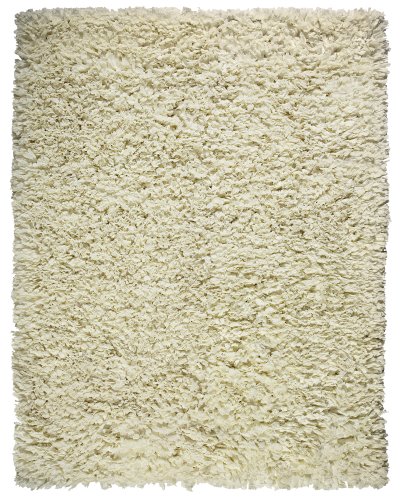 Anji Mountain AMB0451-0058 5-Feet by 8-Feet Paper Shag Rug, Creme On Sale