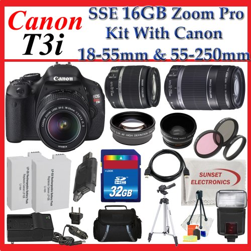 Canon EOS Rebel T3i SLR Digital Camera Kit  Canon 