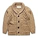 Coodebear Little Boys' 100% Cotton Lapel Knitted Cardigan Sweater 2-7 Years