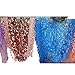 TOPEKA Women's Lace Tassel Soft Triangle Fashion Scarf Neck Wrap Scarves Acid Blue