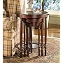 Powell "Heirloom Cherry"  Round 3-Piece  Nested Tables