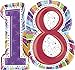 Anagram International Radiant Birthday 18 Foil Balloon, 28 by 26