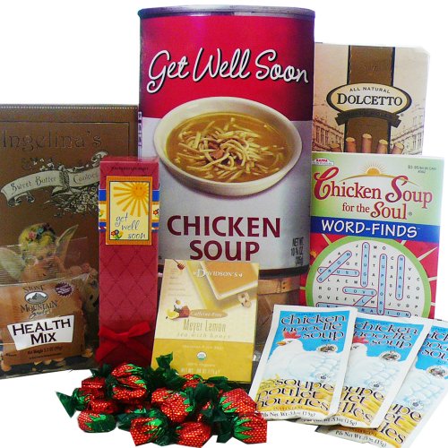 Chicken Soup For The Soul Get Well Gift Bag Tote - Gourmet Food Gift Basket
