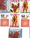 Marvel Heroes Collectible Sticker Lot of 7 Human Torch