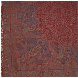 Blanket and Throws Pure Wool Asian Jacquard Pattern India 83 inches x 105 inches