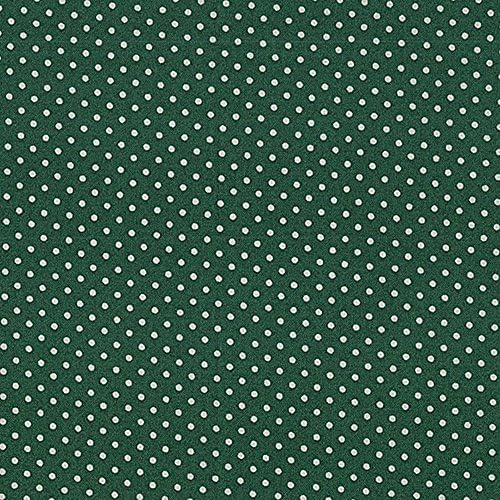 Makower Fabrics Green Spots Basics Collection 100% Cotton Fabric Per Fat Quarter