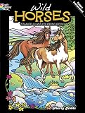 Wild Horses Stained Glass Coloring Book (Dover Nature Stained Glass Coloring Book)